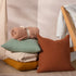 Lark Muslin Crinkle Cotton Cushion 45 x 45 cm